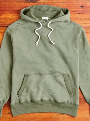 450 Loopwheel Hoodie in OD Green