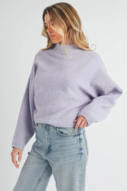 AEMI & Co. Easy Fit Mock Neckline Sweater- Addison Sweater