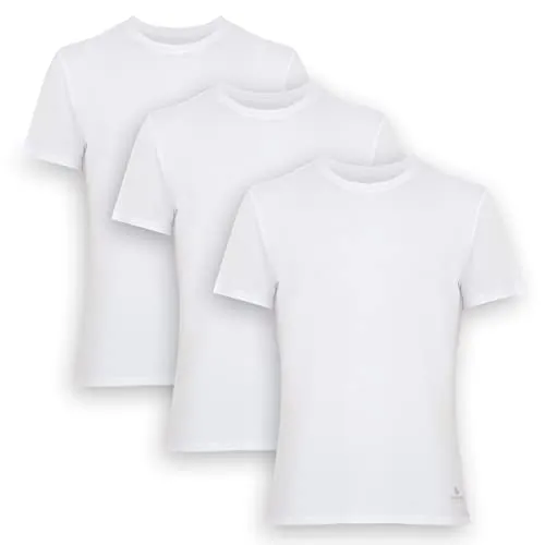 Bambooven Men’s Crew-Neck T-Shirt – Classic O-Neck (3 Pack)