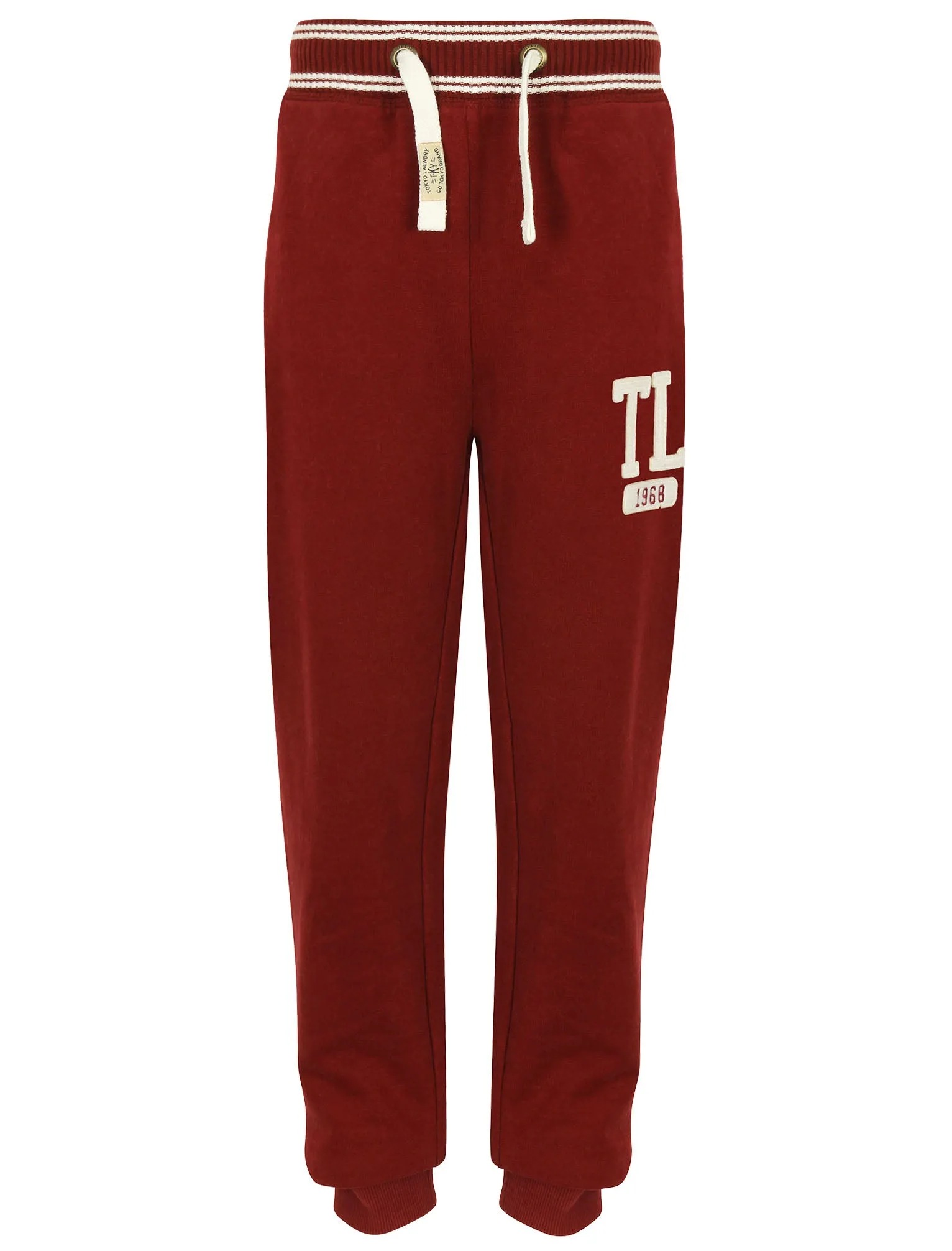 Boys K-Bellevue Point Cuffed Joggers in Oxblood - Tokyo Laundry Kids