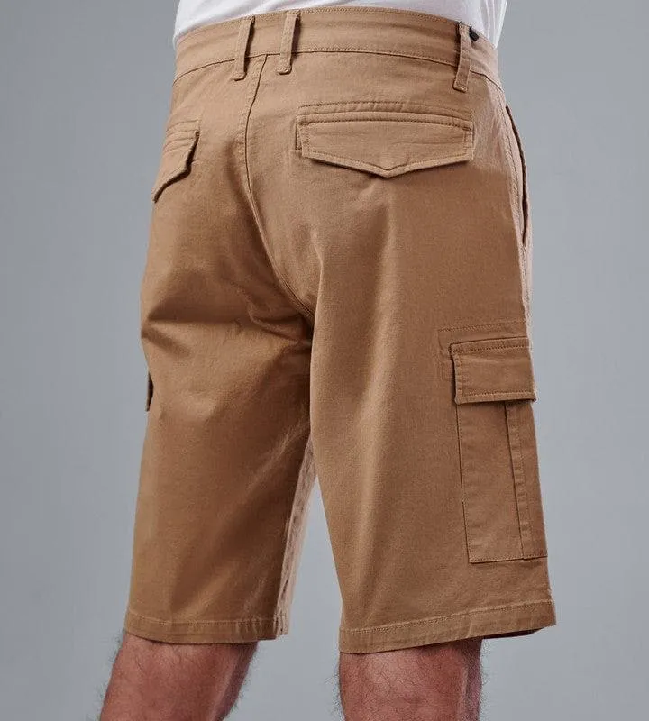 CARGO BERMUDA SHORTS - BEIGE