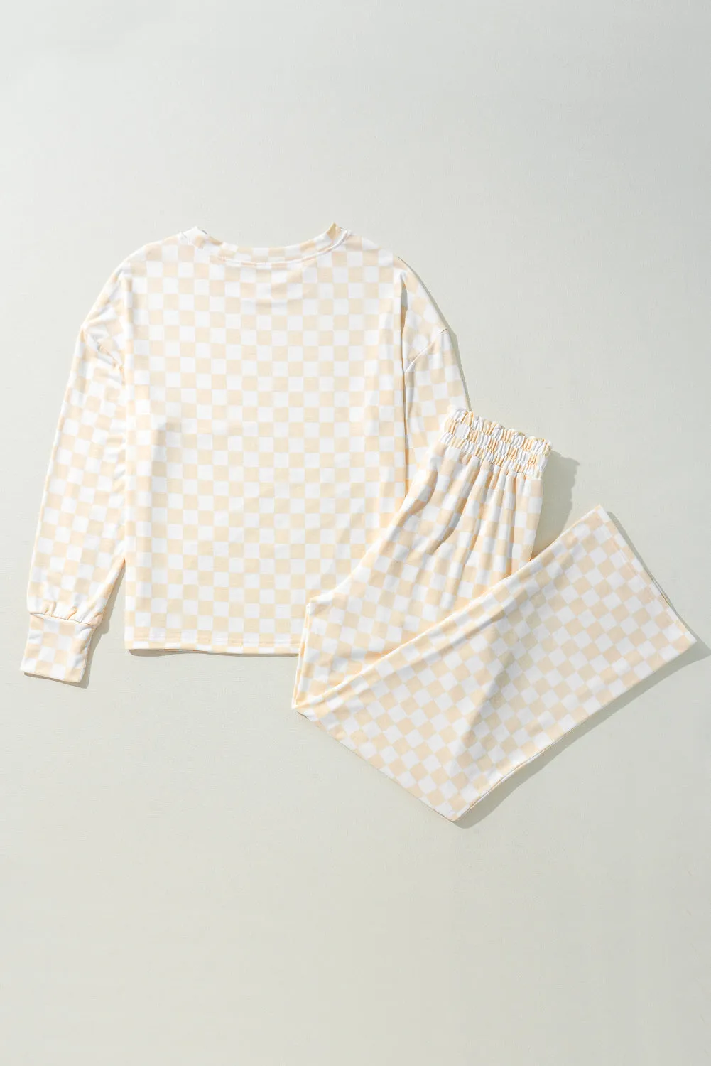 Checker Top and Pants Lounge Set