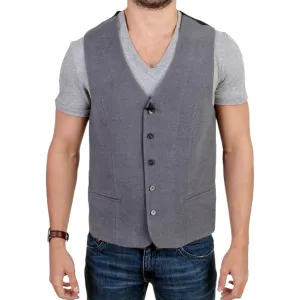 Costume National Chic Gray Casual Vest