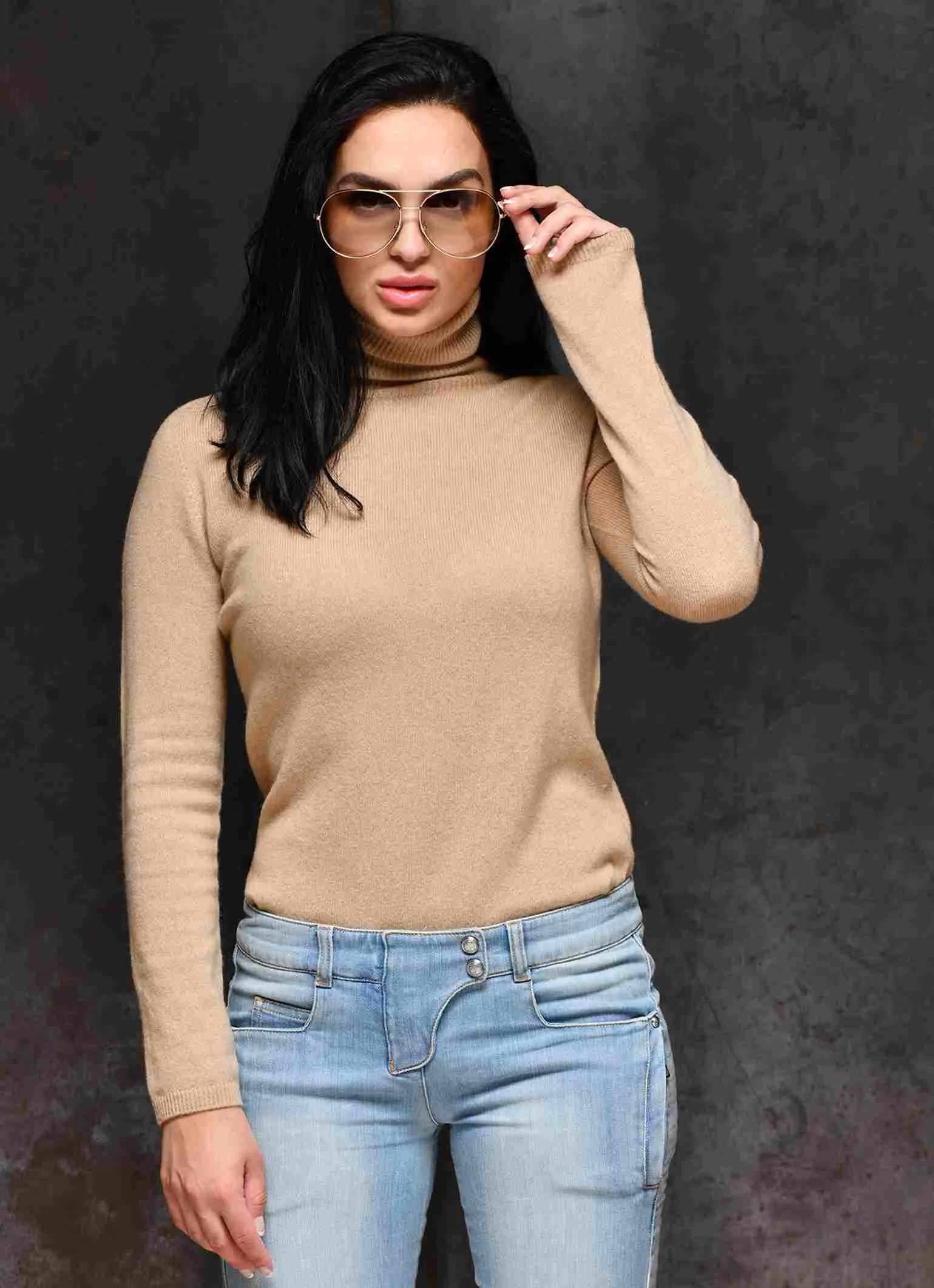 Courmayeur pure Italian cashmere turtleneck