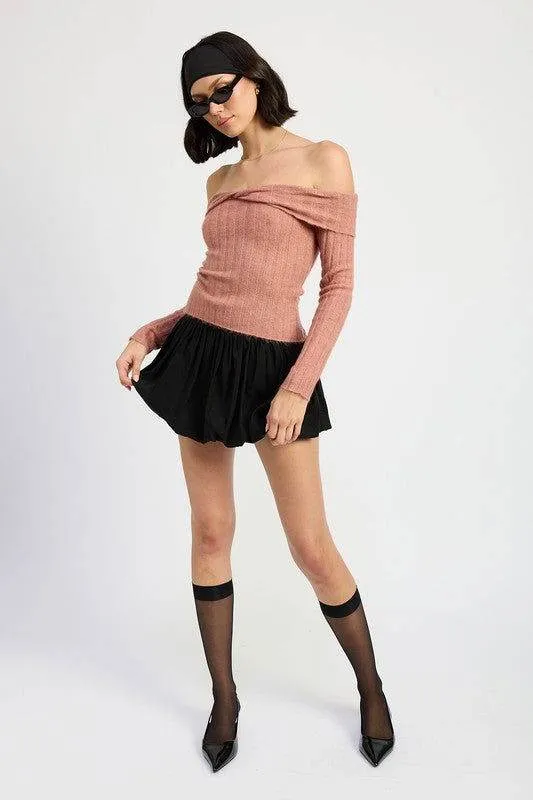 Emory Park Off Shoulder Sweater Top