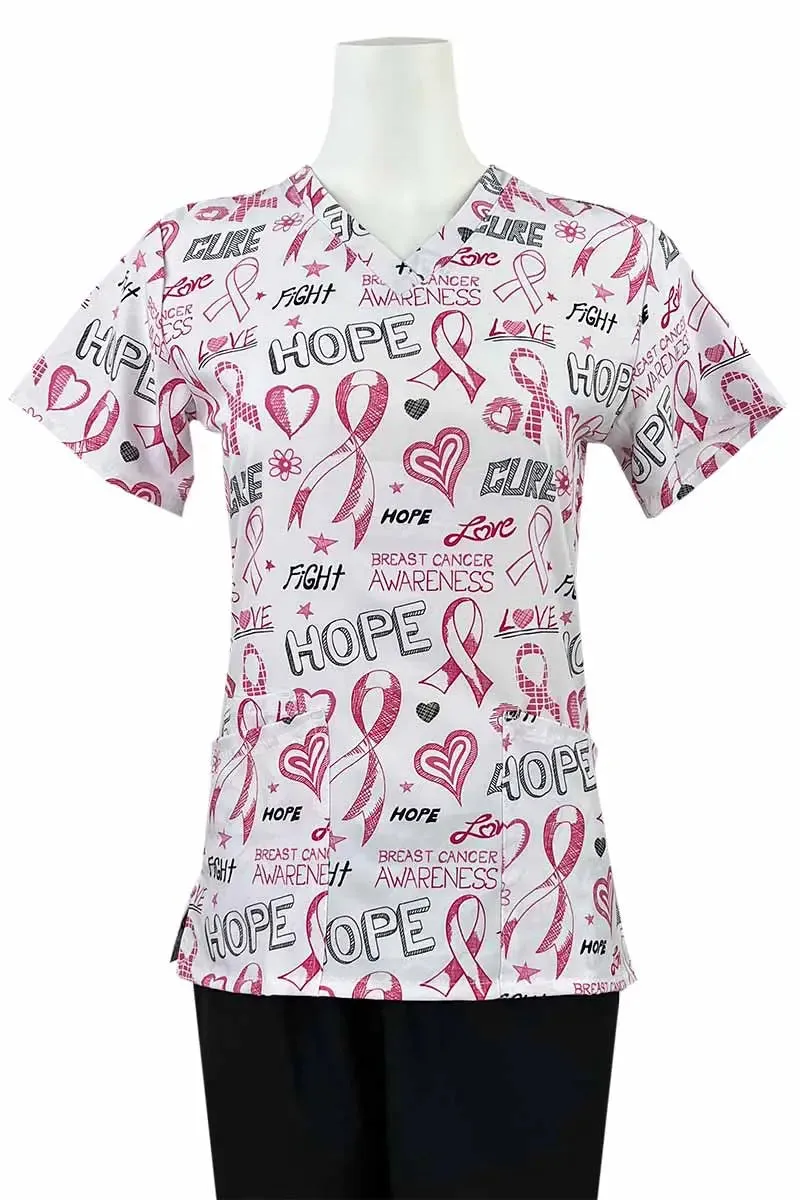 Essentials Women's Breast Cancer Awareness Print Top | BC Jett