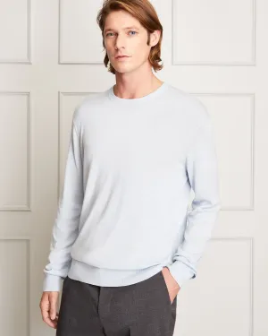 Fine Gauge Silk Blend Crewneck