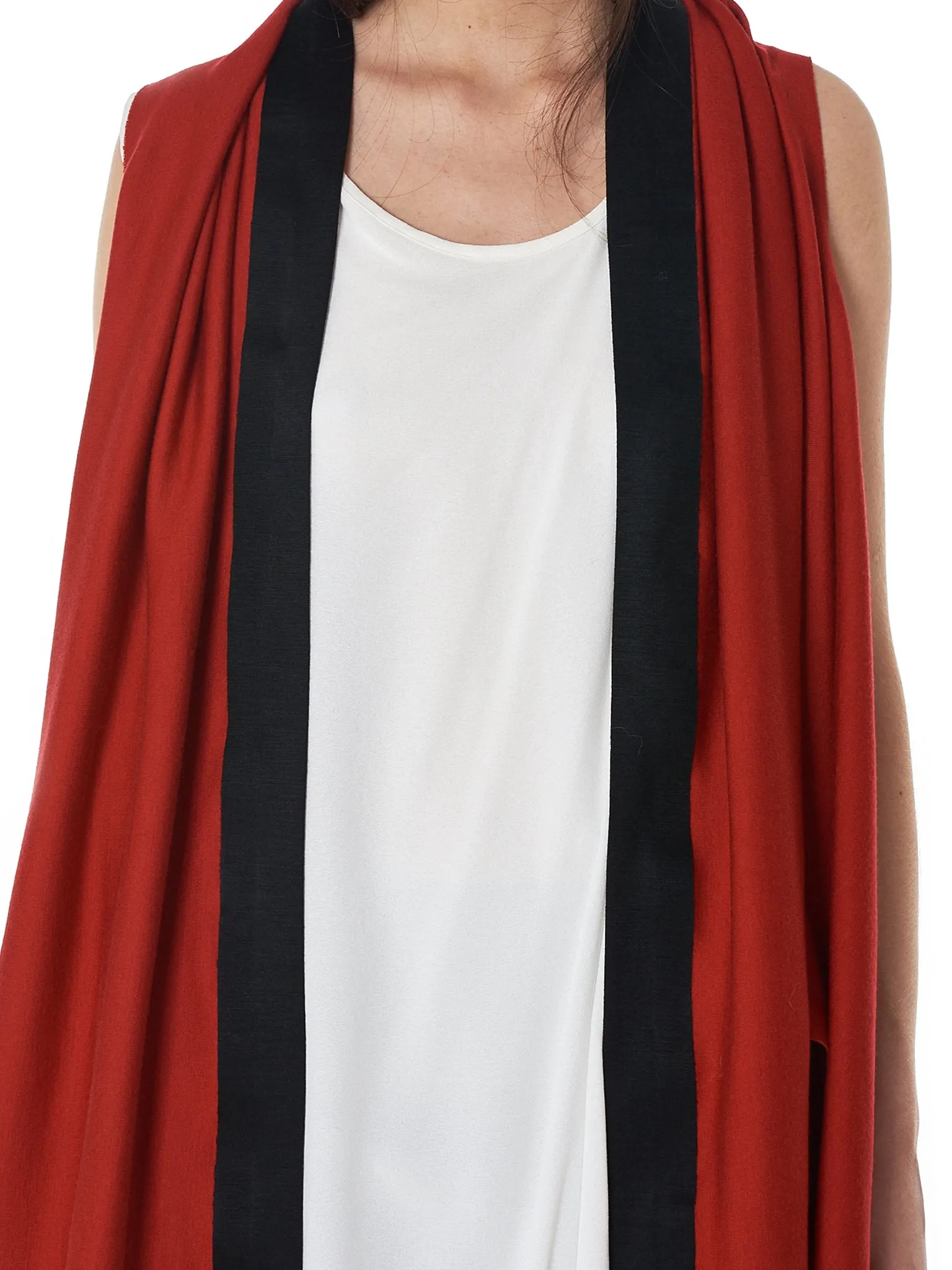 Geometric Knit Vest (00060-RECT-BASED-RED-BLK)