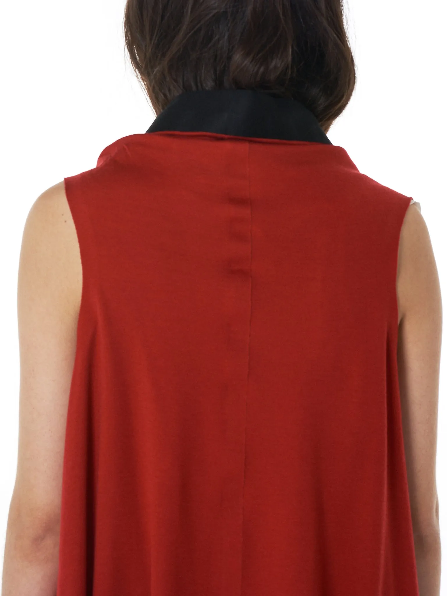 Geometric Knit Vest (00060-RECT-BASED-RED-BLK)