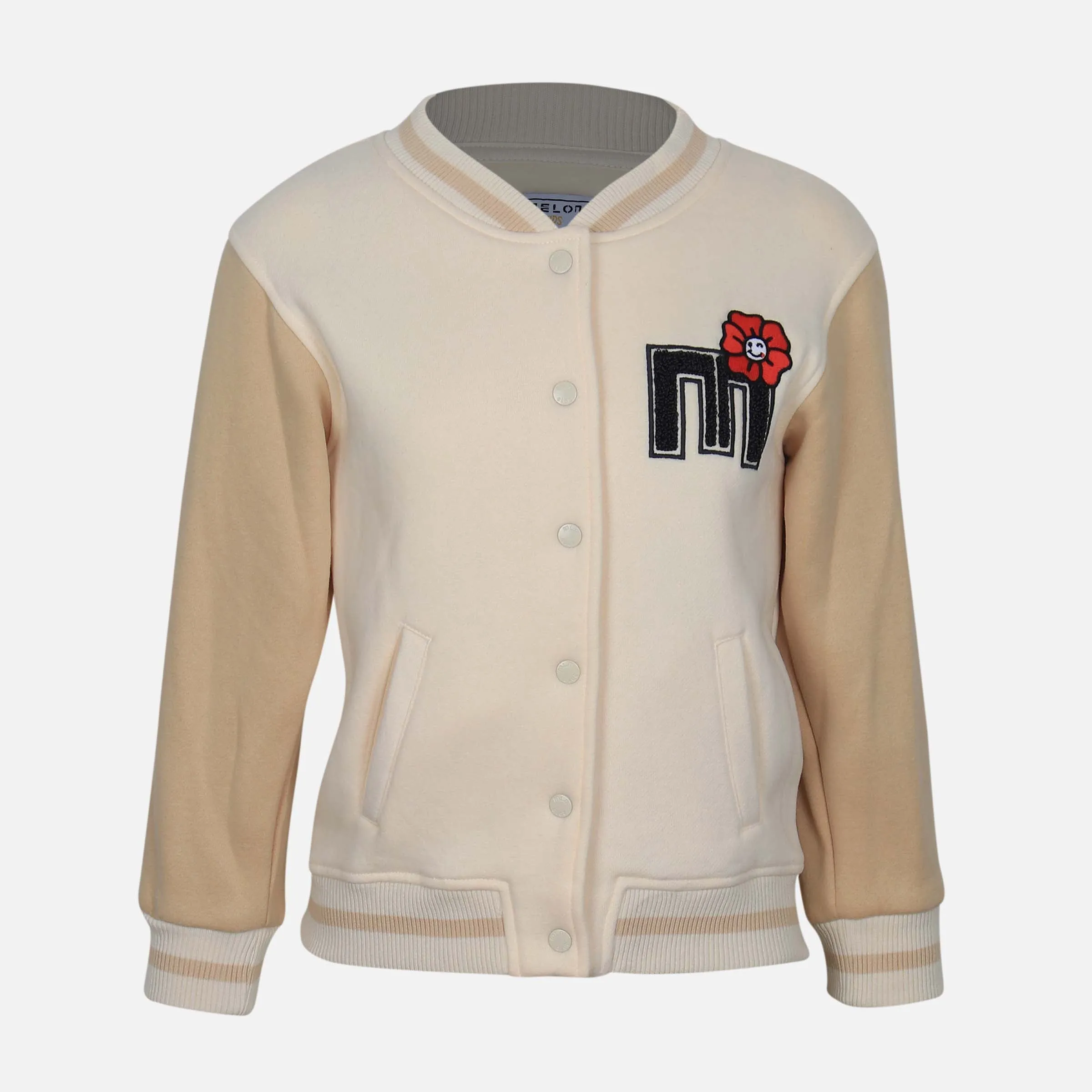 GIRLS FASHION BASEBALL CARDIGAN