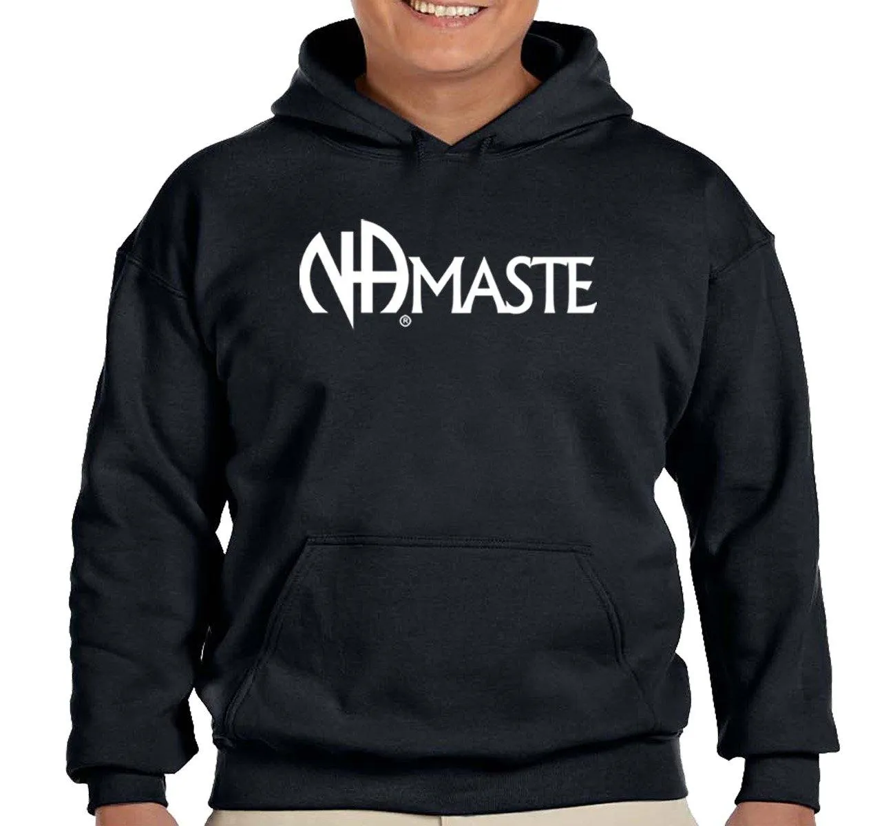 Hoodie - NAMASTE - Black