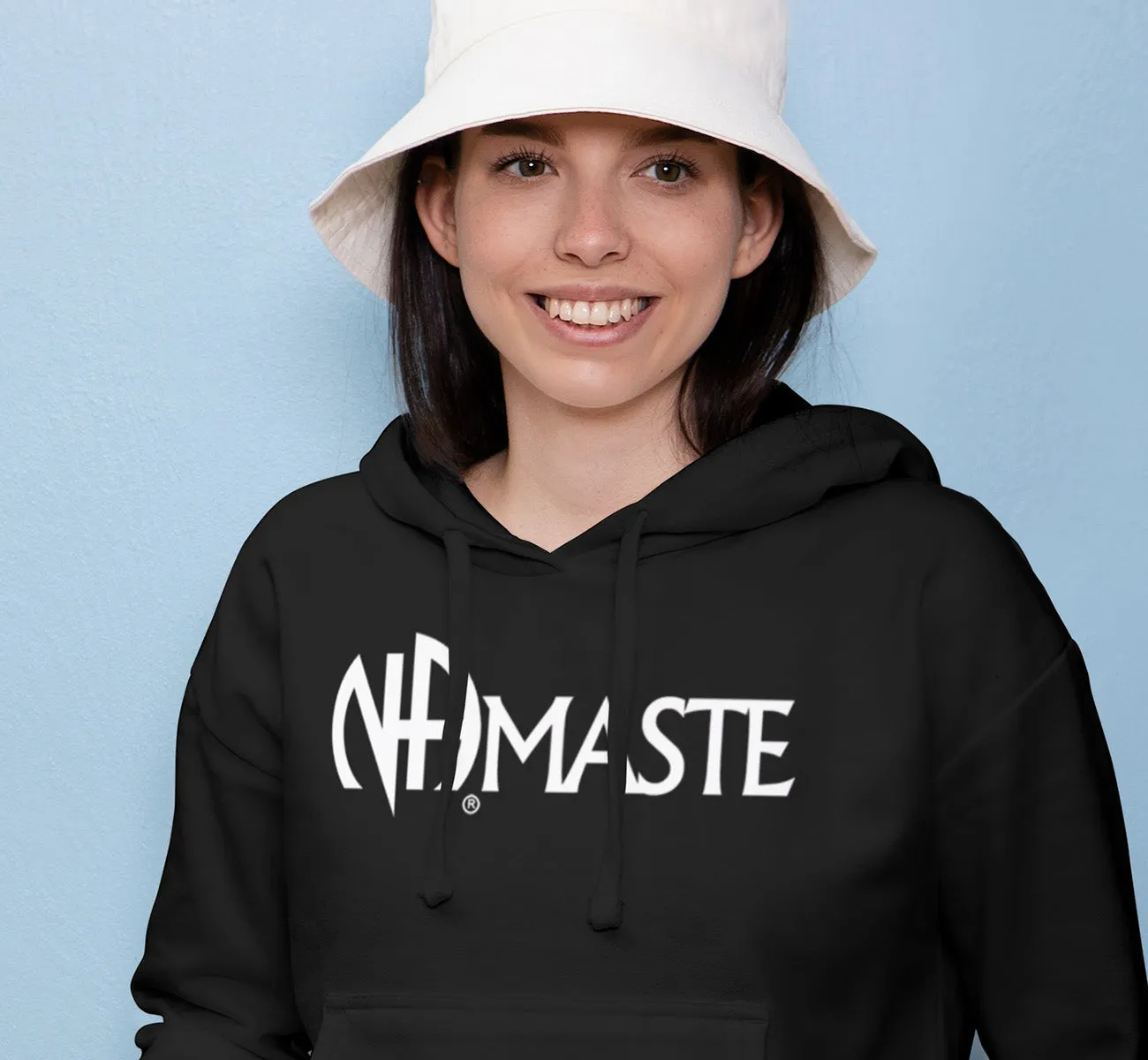 Hoodie - NAMASTE - Black