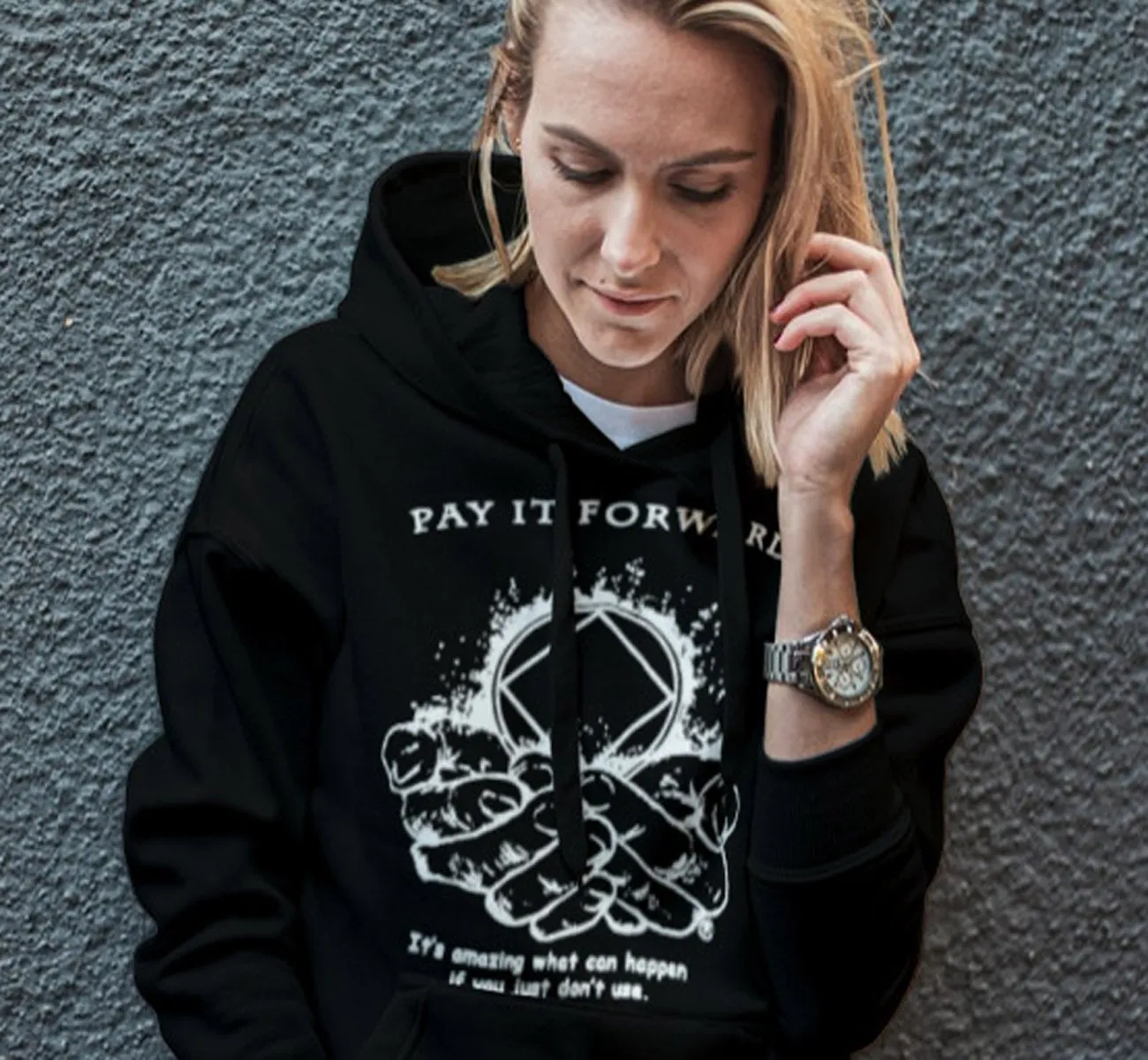 Hoodie - Pay It Forward - Black