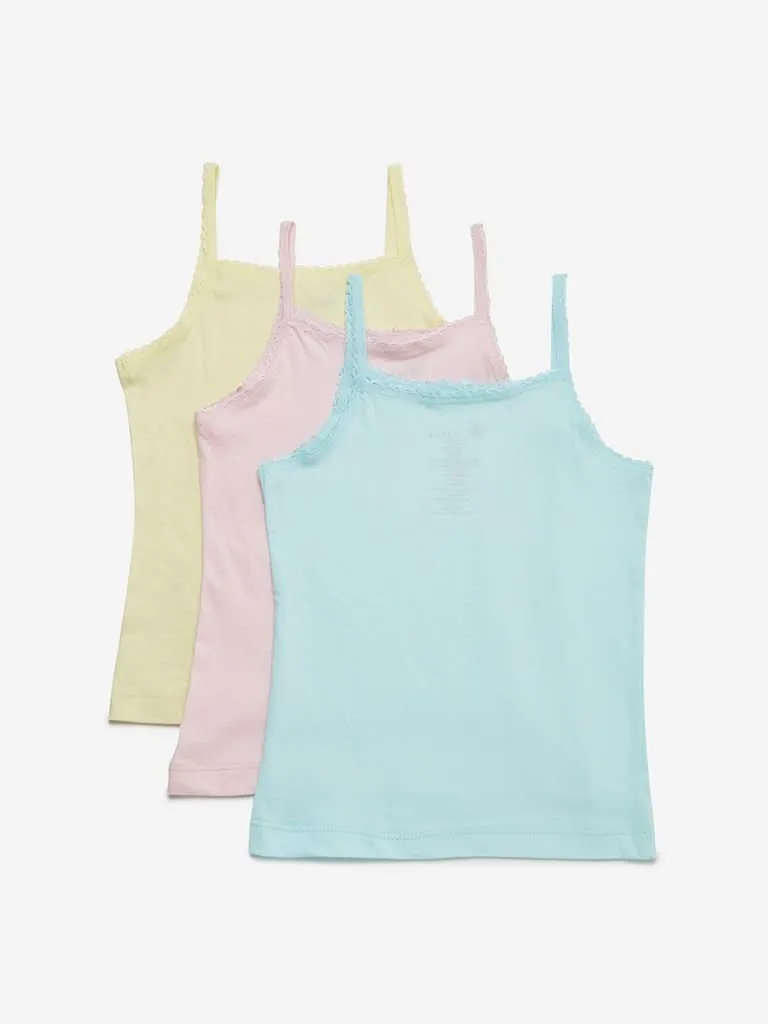 HOP Kids Multicolour Camisoles Set of Three