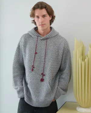 Žilvinas: Fog Grey Merino Wool Hoodie