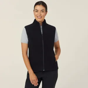 Ladies Polar Fleece Zip Vest - CAT745