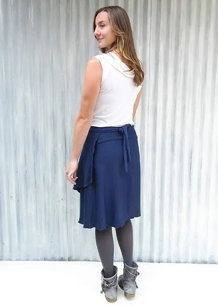 Midnight Ginger Wrap Skirt