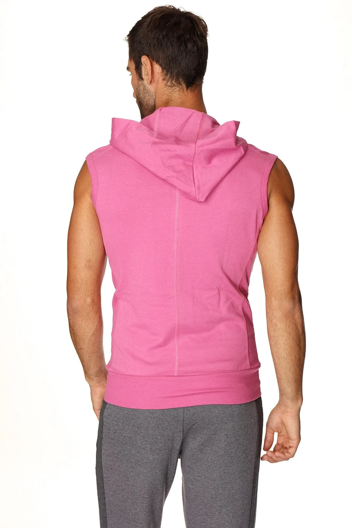 Sleeveless Yoga Hoodie (Berry)