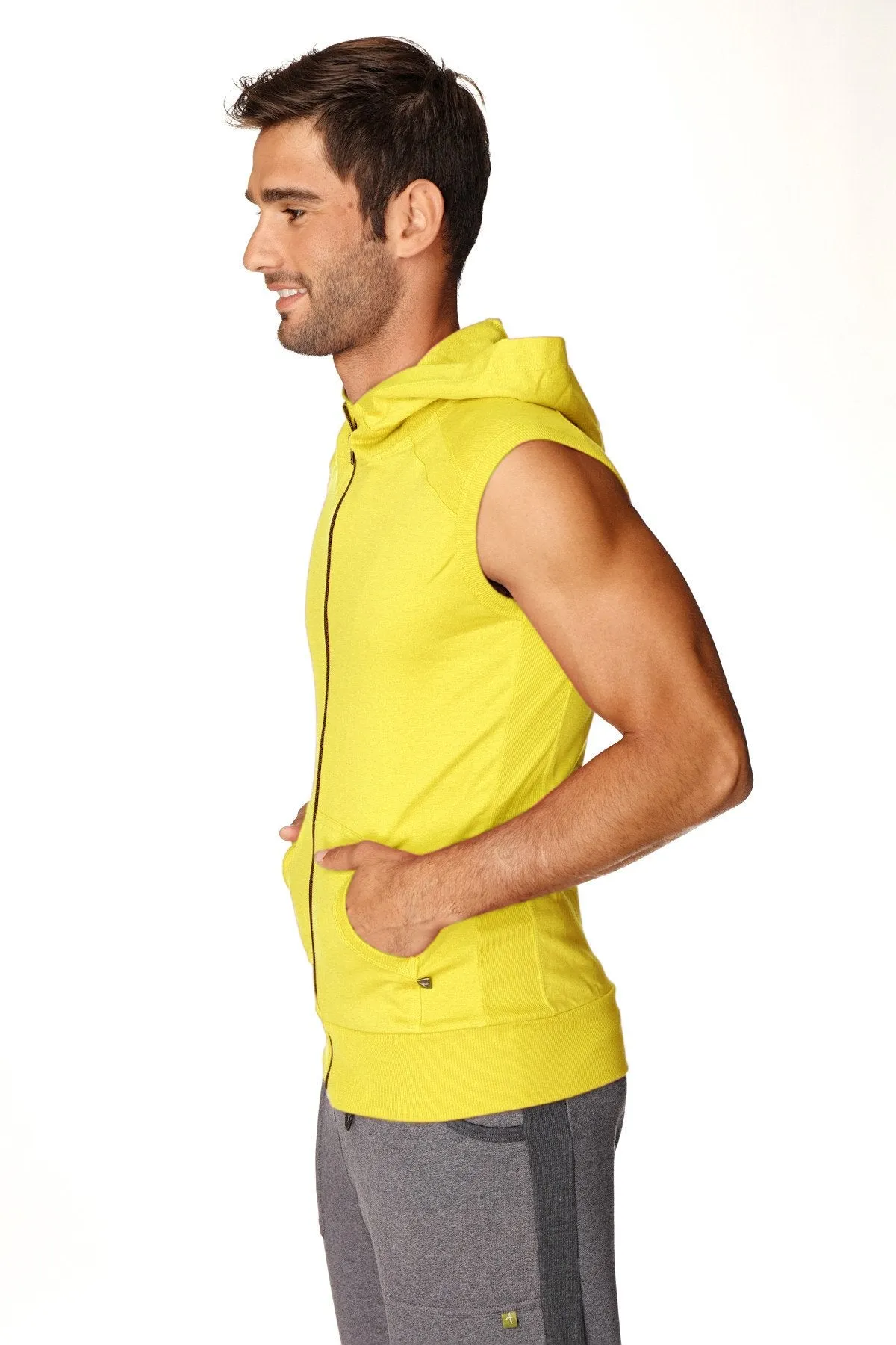 Sleeveless Yoga Hoodie (Tropic Yellow)