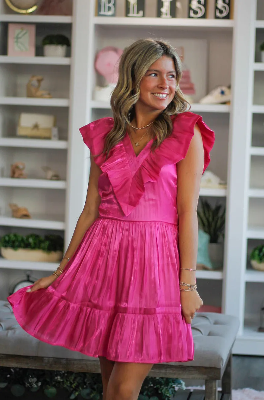 Stacy Statement Ruffle Dress