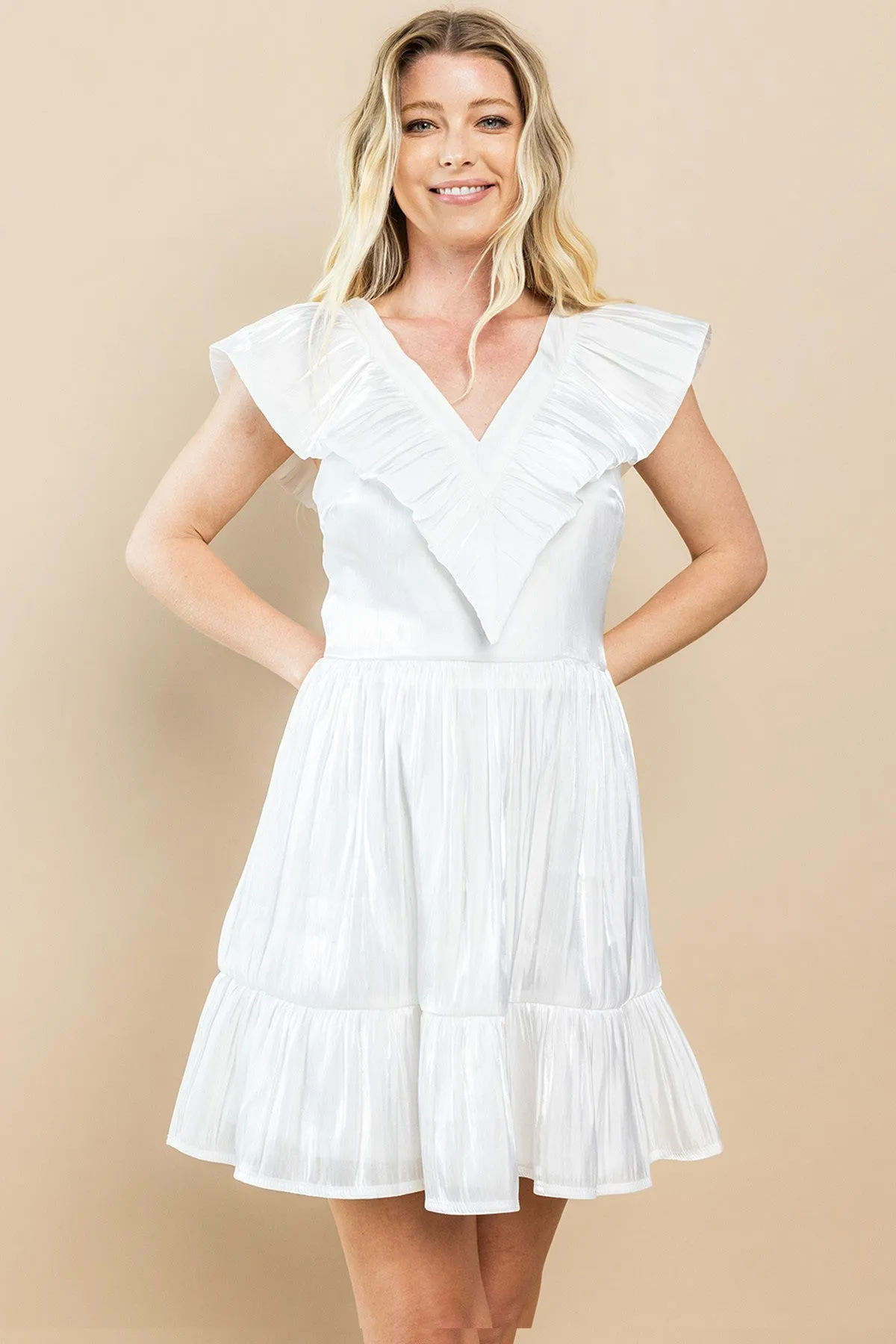 Stacy Statement Ruffle Dress