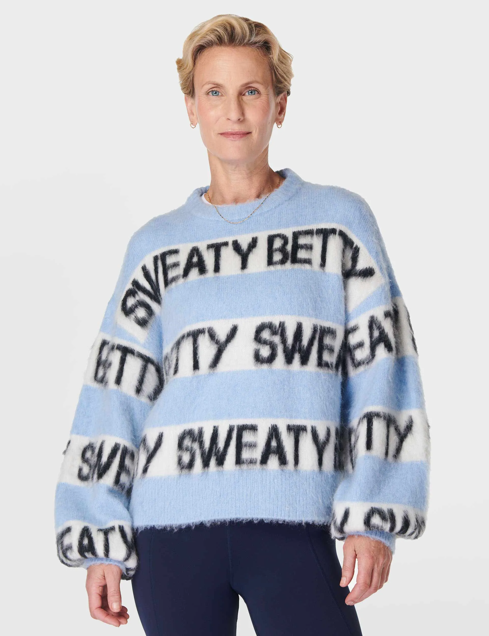 Sweaty Betty Knit Jumper - Breeze Blue