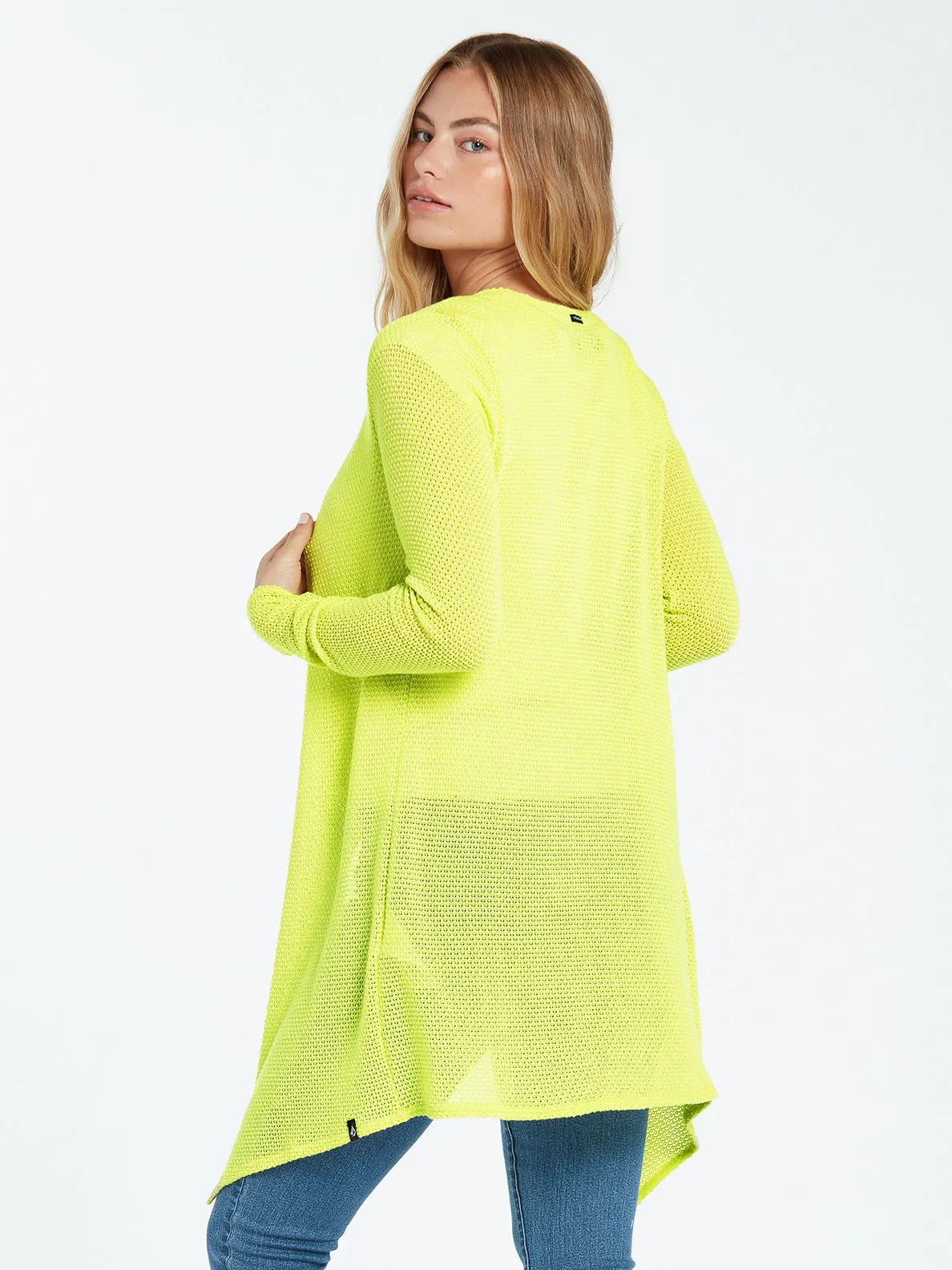 Volcom Go Go Wrap Sweater-Lime