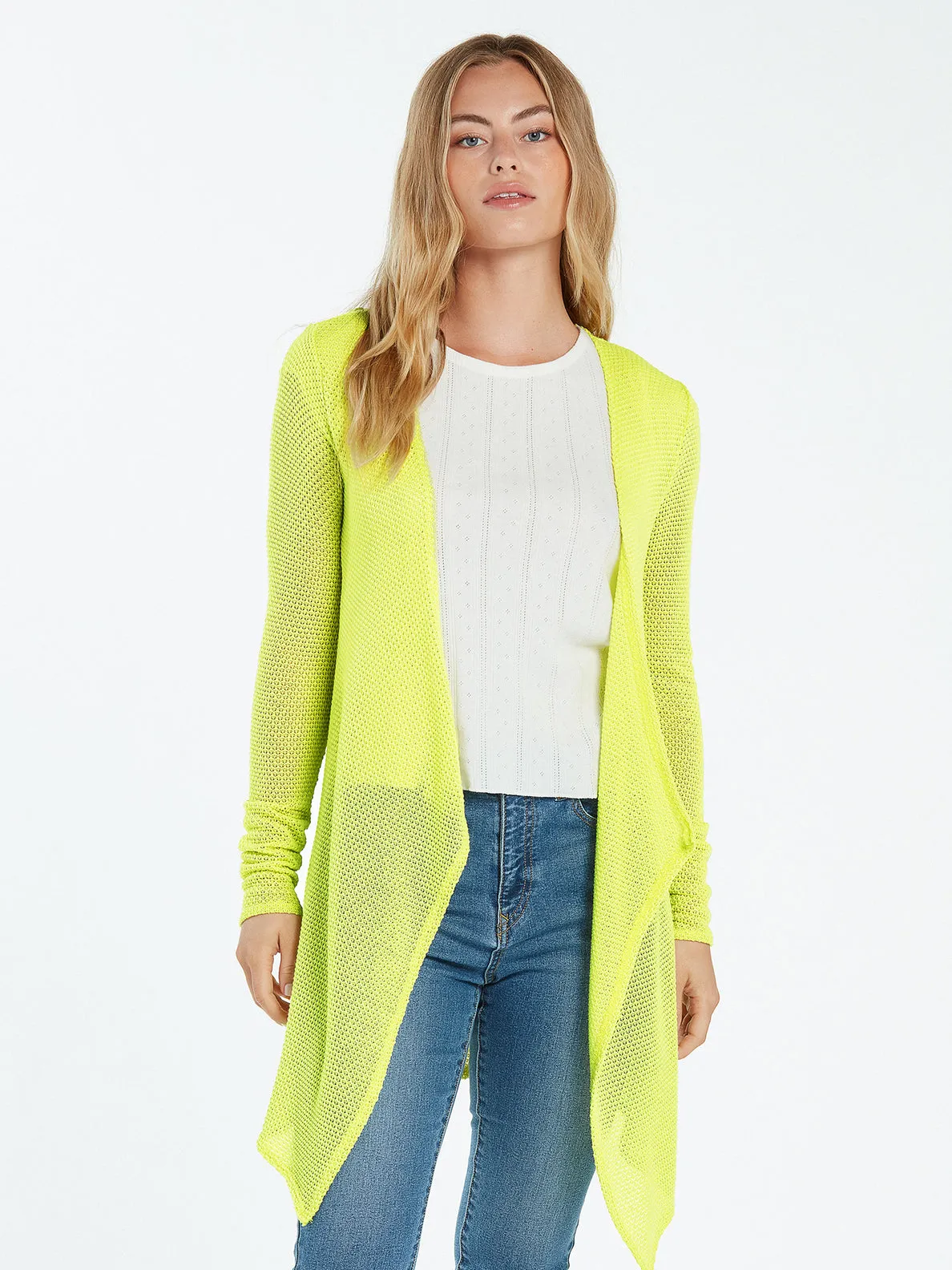 Volcom Go Go Wrap Sweater-Lime